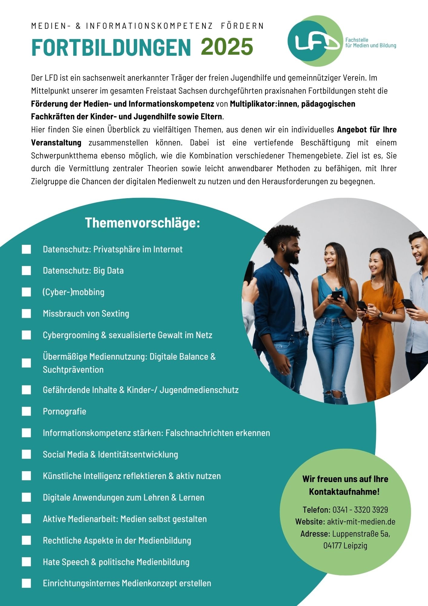 Flyer Fortbildungen 2025